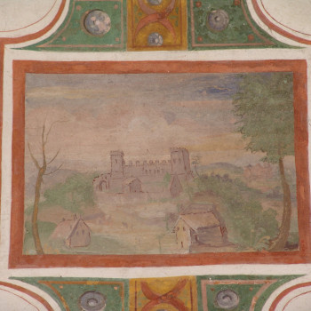 Decorazione ad affresco di gusto manierista